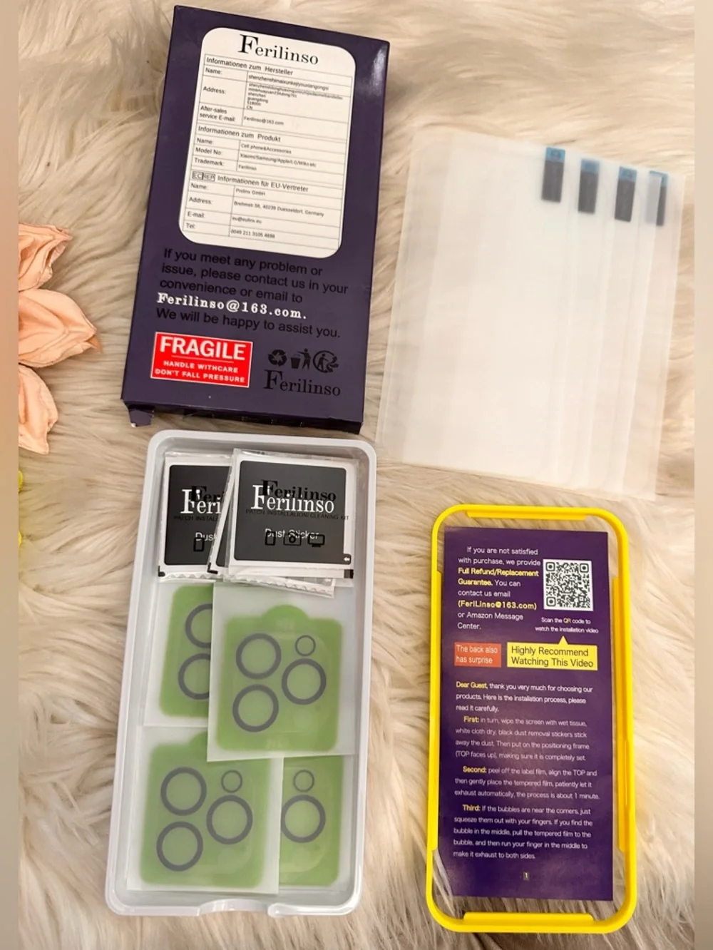 iPhone 15 PRO MAX 4 pack Screen Protector Kit NEW!